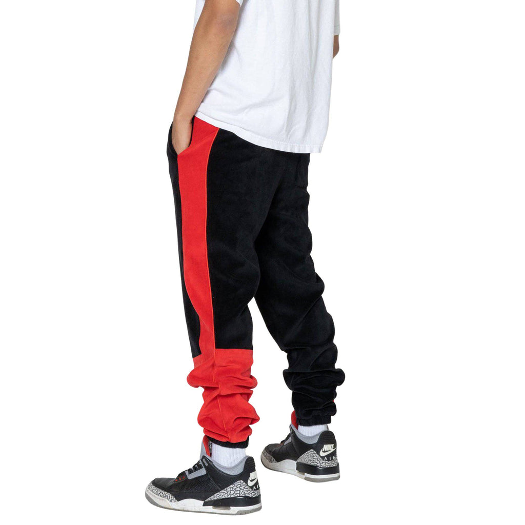 Blank State Men's Velour Team Pants in Black: