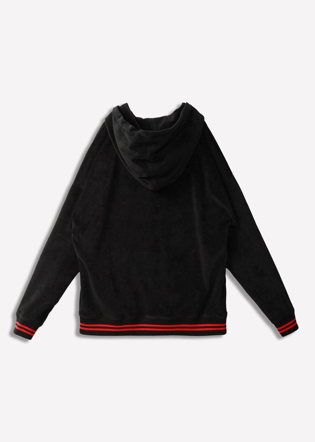 Blank State Men's Velour Pullover Hoodie in Black: