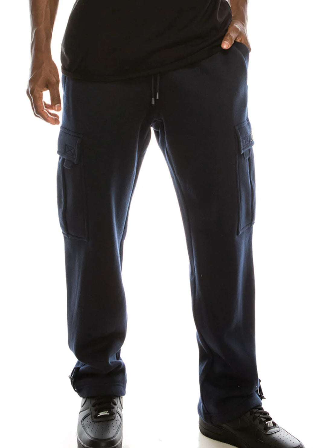 Men Fleece Heavyweight Cargo Sweatpants
