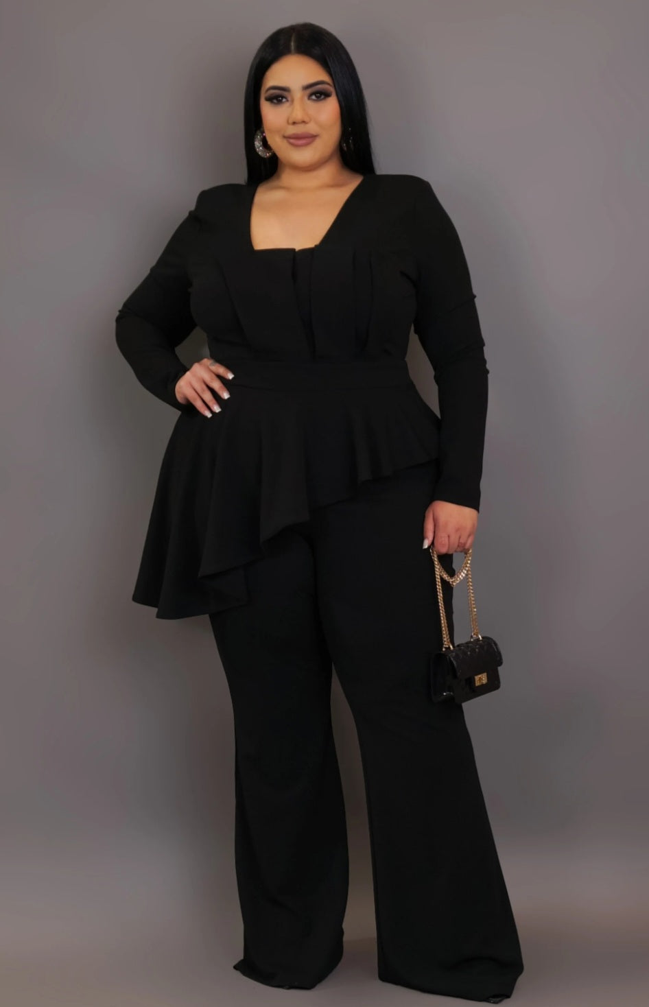 Leveling Up Jumpsuit - Black