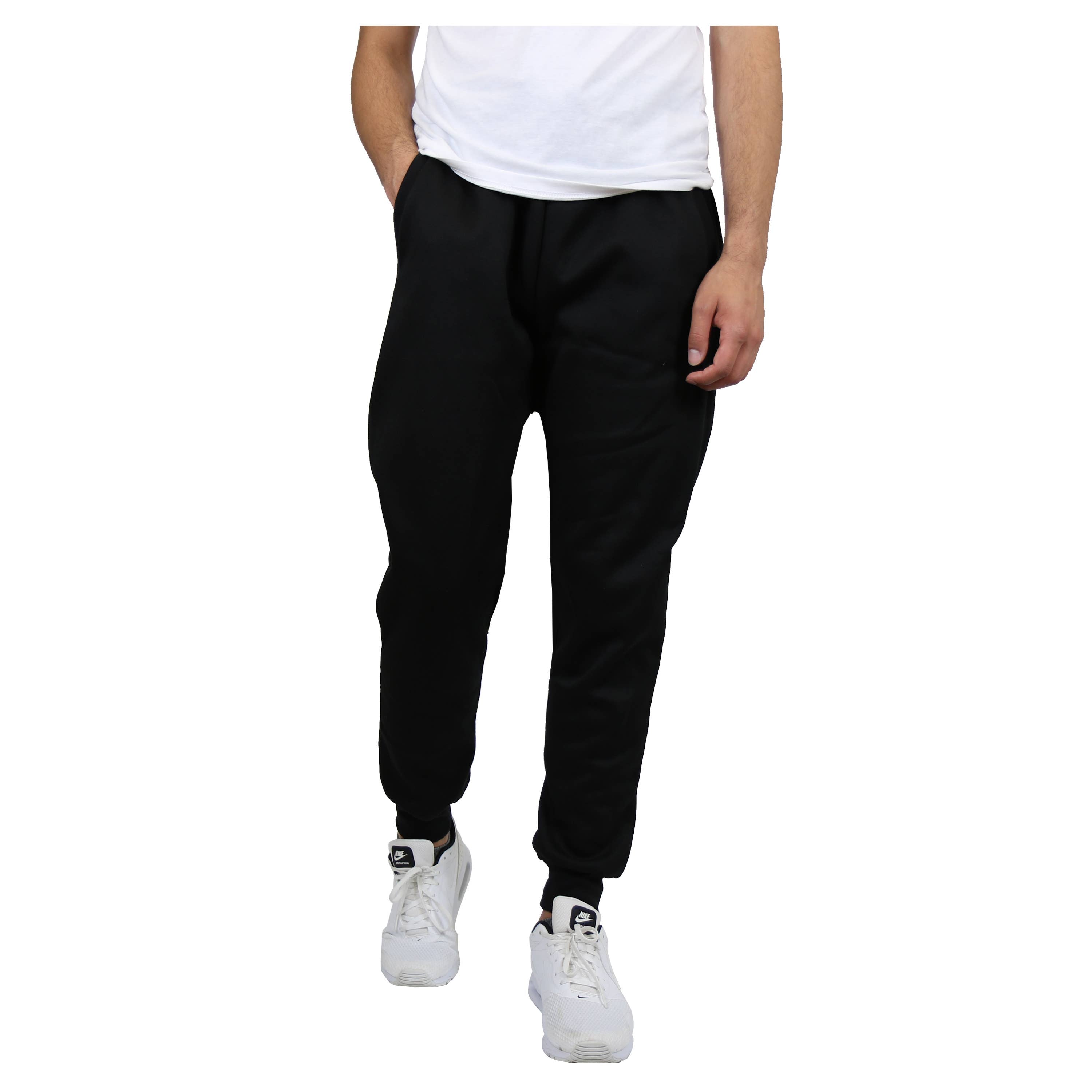 Men's Premium Fleece Jogger Sweatpants : Black